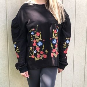 Cozy Up Embroidered Sweatshirt